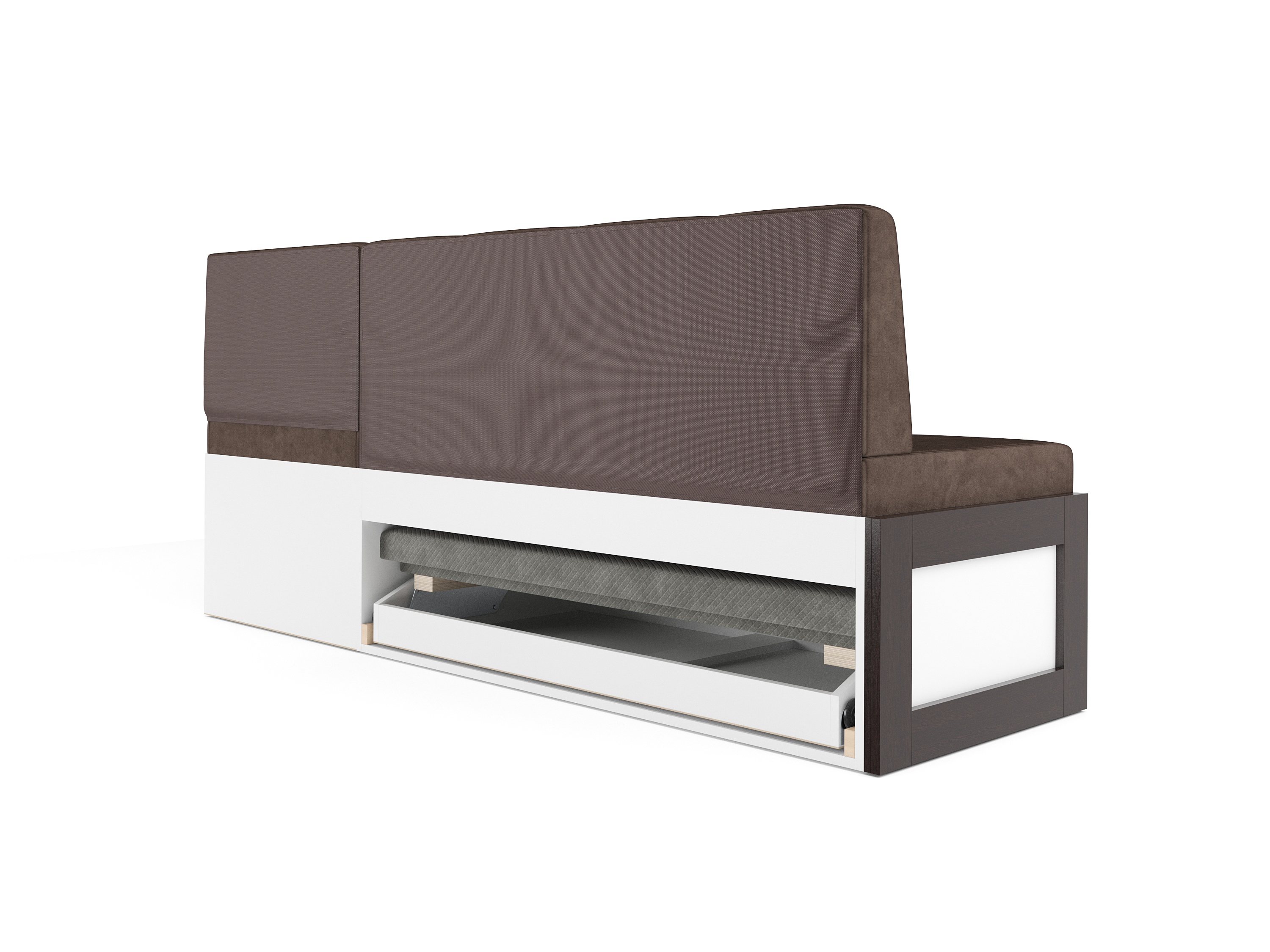 Уголок кухонный мягкий Mebel-Ars Нотис 211х82х135.5 см / M11-28-3 (бархат шоколадный Star Velvet 60 Cofee) — фото 6