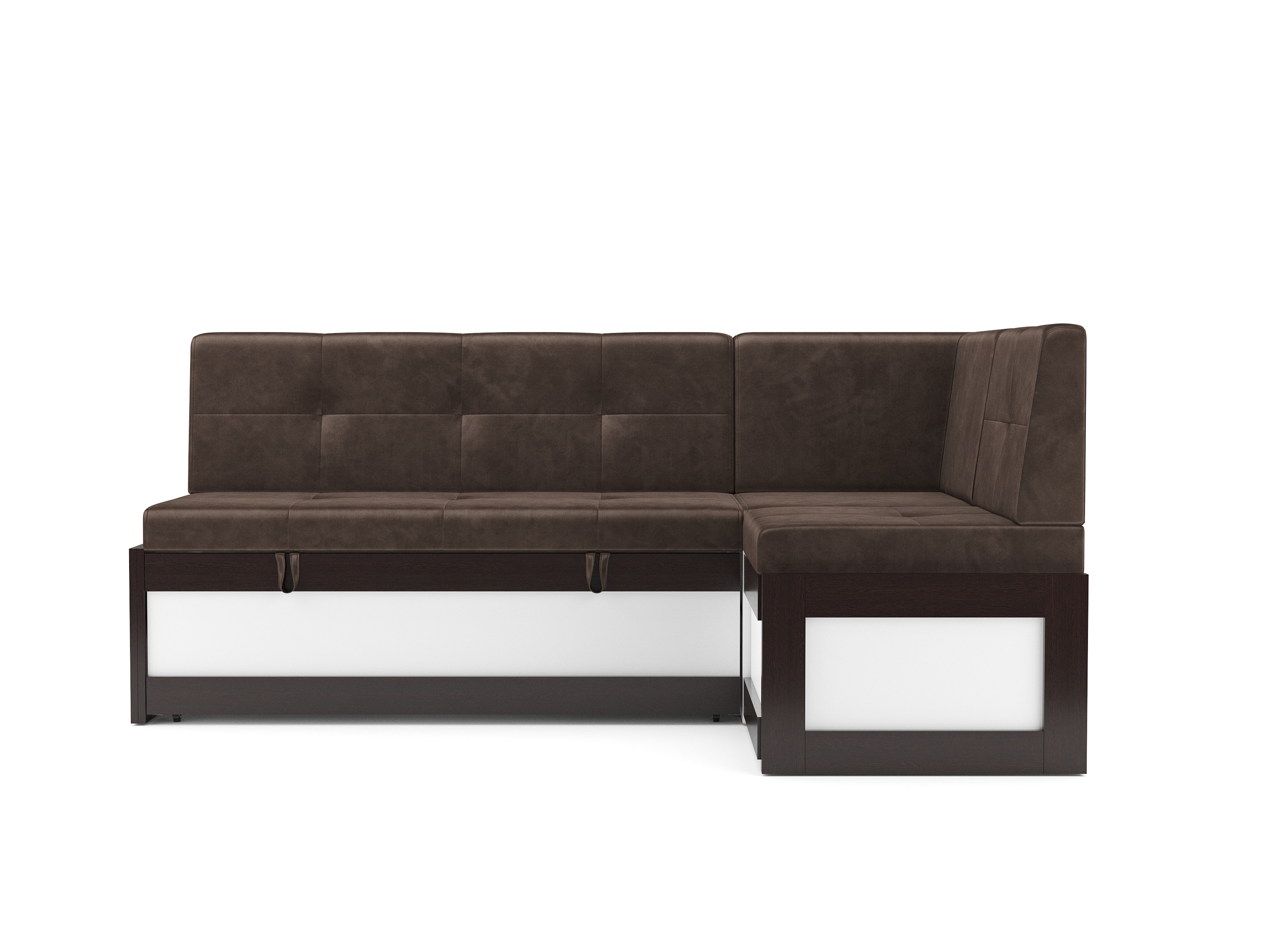 Уголок кухонный мягкий Mebel-Ars Нотис 211х82х135.5 см / M11-28-3 (бархат шоколадный Star Velvet 60 Cofee) — фото 2