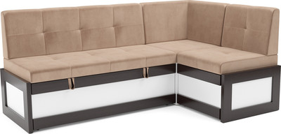 Уголок кухонный мягкий Mebel-Ars Нотис 211х82х135.5 см / M11-28-14 (кордрой бежевый) - 