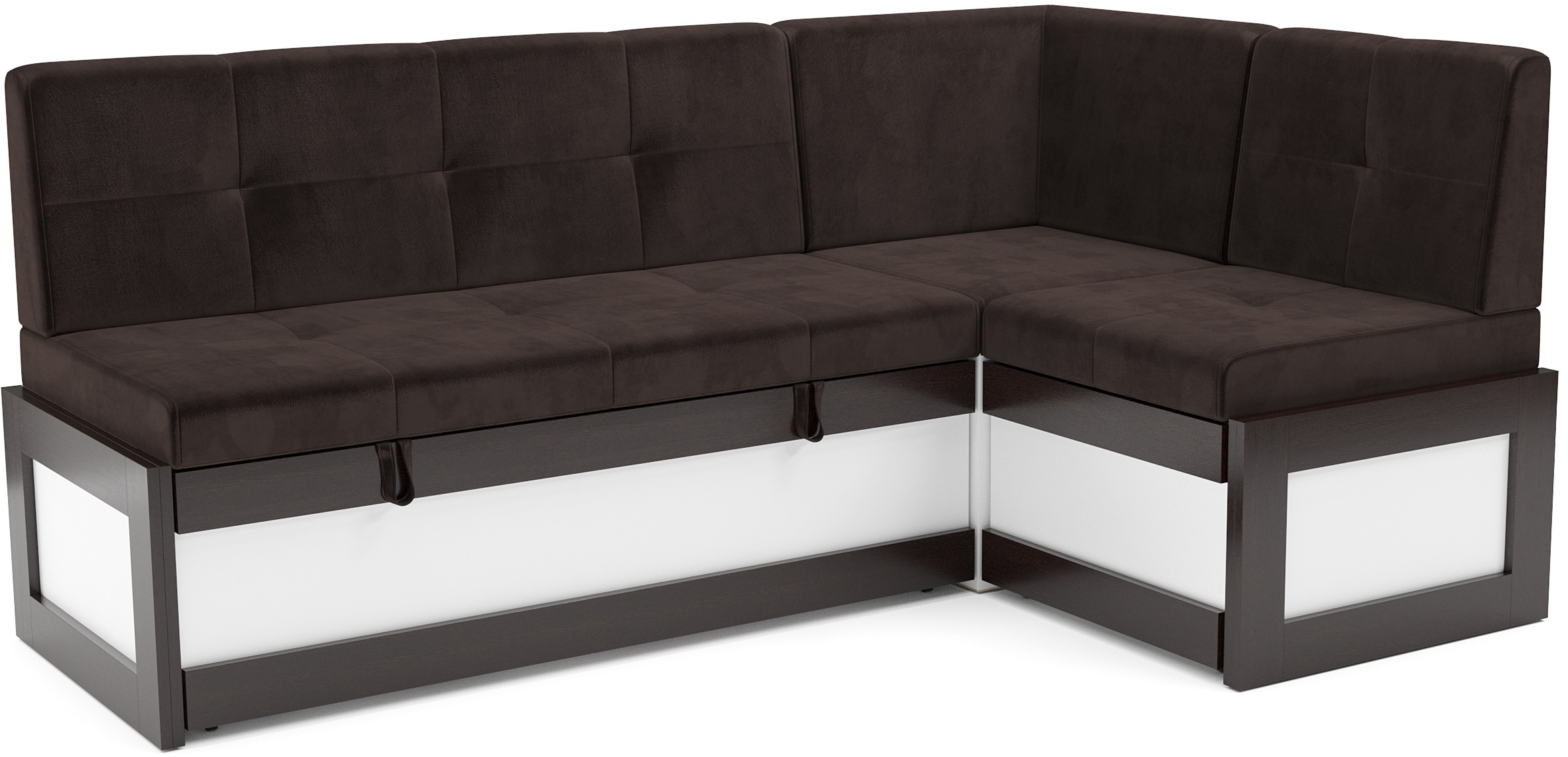 Уголок кухонный мягкий Mebel-Ars Нотис 191х82х116 см / M11-27-15 (кордрой коричневый)