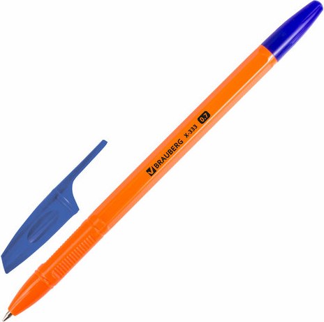 Набор шариковых ручек Brauberg X-333 Orange 144254 (13шт, синий)