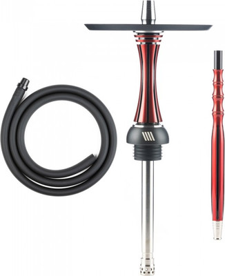 Шахта для кальяна Alpha Hookah Model X Reverse Red Black (силиконовый шланг, мундштук, диффузор) -