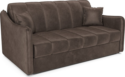 Диван Mebel-Ars аккордеон Давос НПБ 120x200 см / M2-112-3 (бархат шоколадный Star Velvet 60 Coffee) -