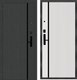 Входная дверь МеталЮр M9 Velluto Bianco Dircode s-11 (96x205, левая) - 