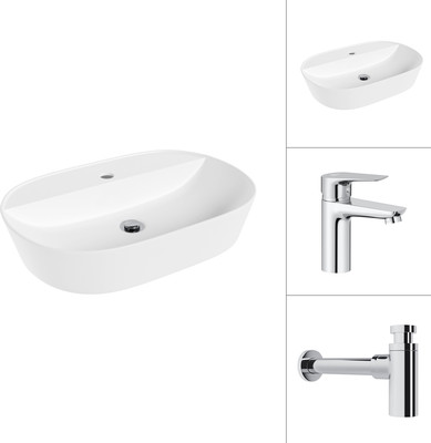 

Умывальник со смесителем, 21460-60 + Awe 21CK128C с сифоном 21635CH