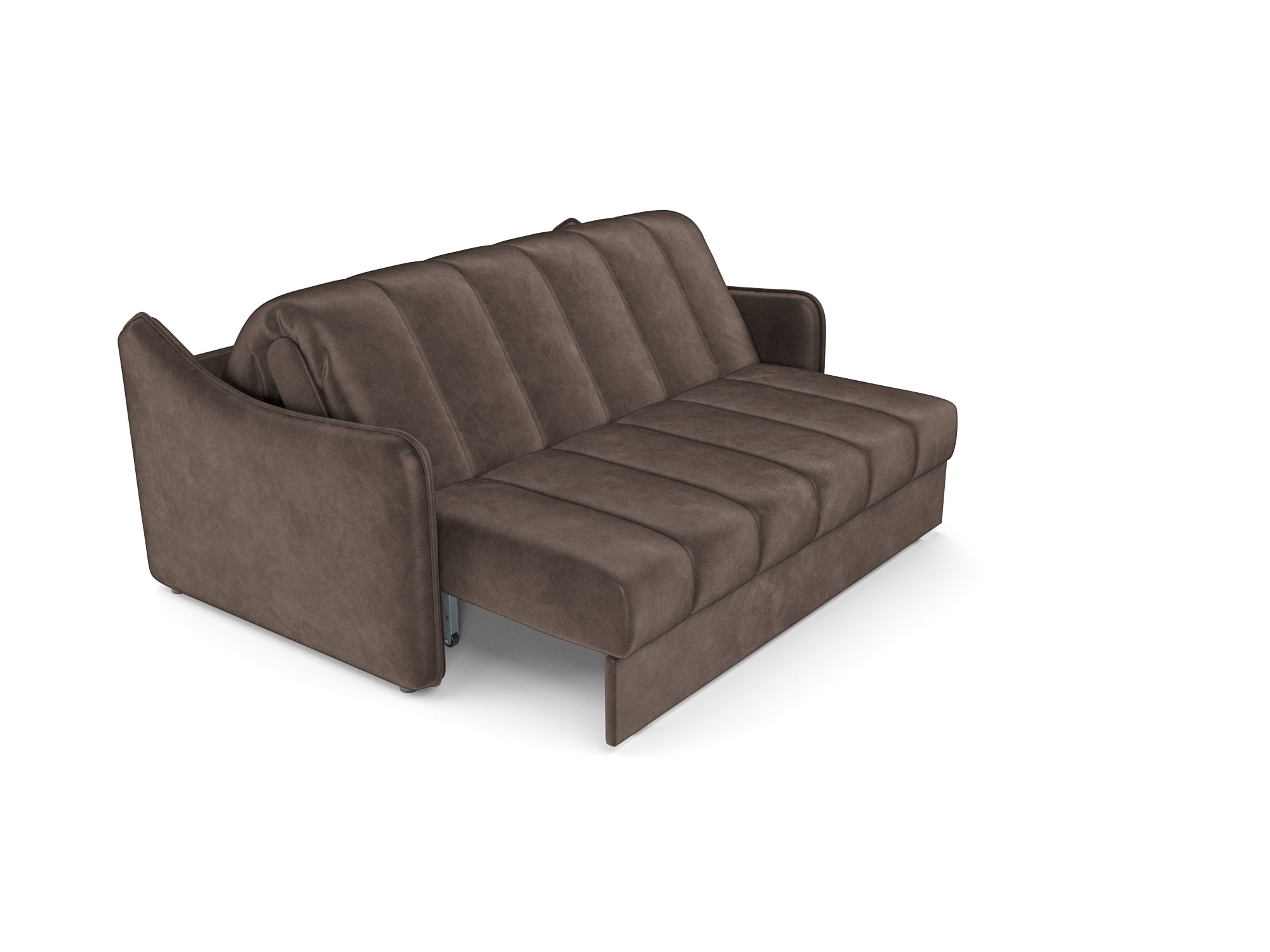 Диван Mebel-Ars аккордеон Давос НПБ 140x200 см / M2-113-3 (бархат шоколадный Star Velvet 60 Coffee) — фото 5