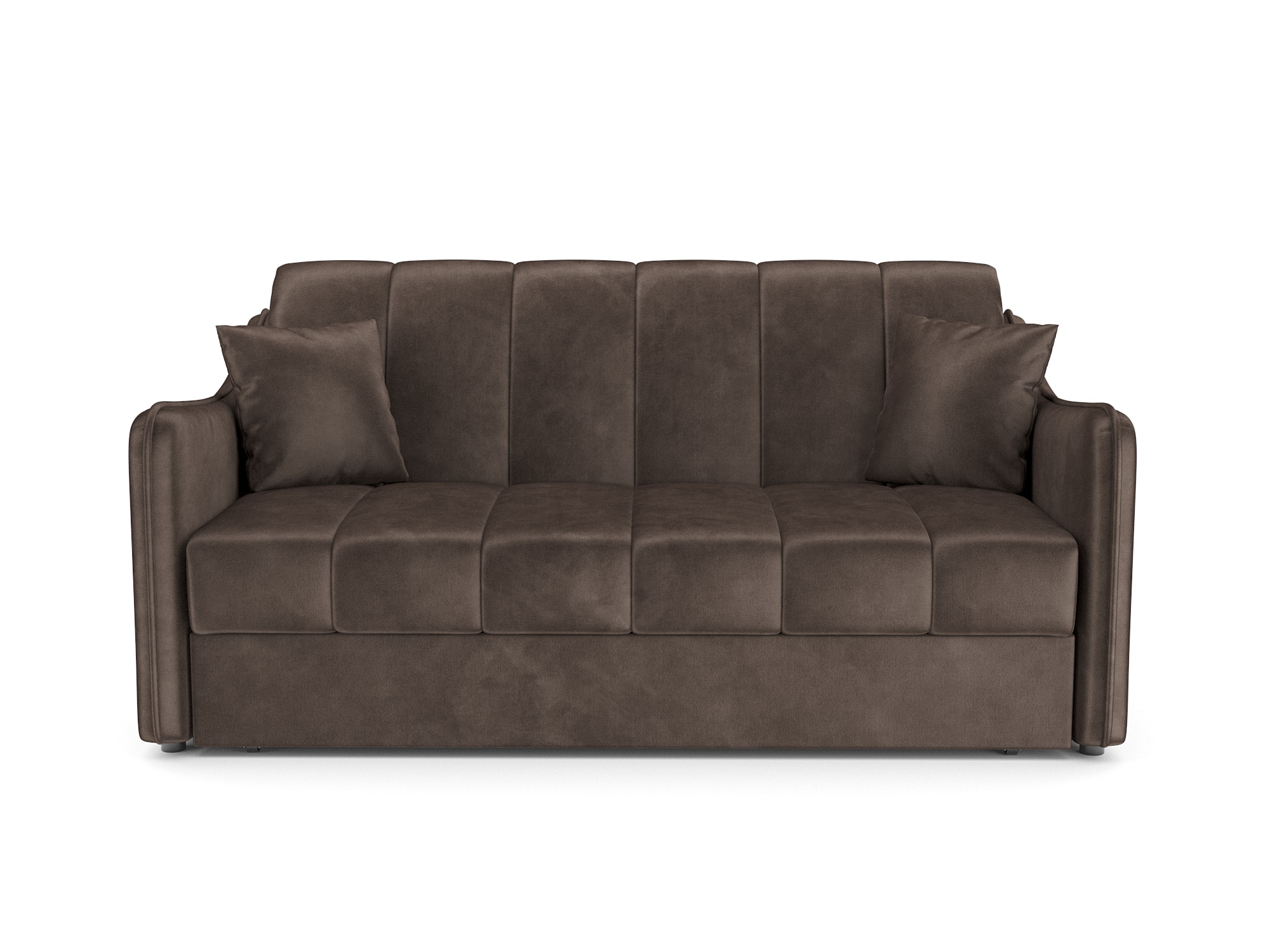 Диван Mebel-Ars аккордеон Давос НПБ 140x200 см / M2-113-3 (бархат шоколадный Star Velvet 60 Coffee) — фото 2