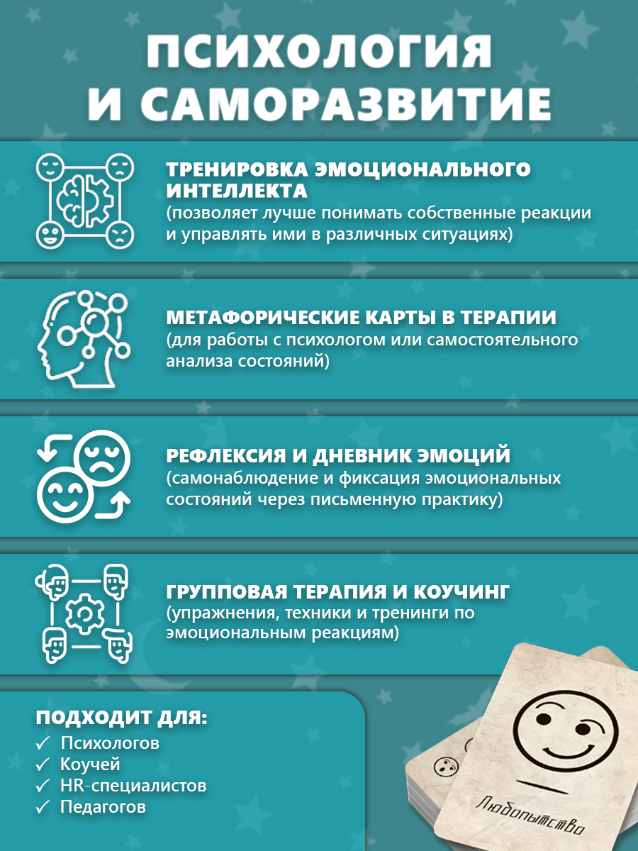 Набор карт для настольной игры Pandora's Box Studio DnD. Pathfinder. Эмоции и состояния / 05PB019 — фото 6