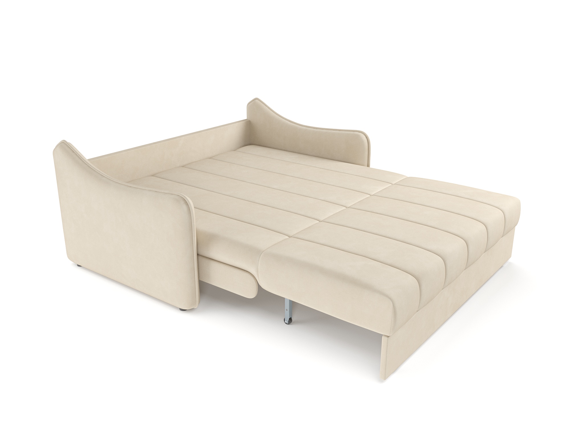 Диван Mebel-Ars аккордеон Давос ППУ 120x200 см / M2-108-4 (бархат бежевый Star Velvet 6 Light Beige) — фото 6