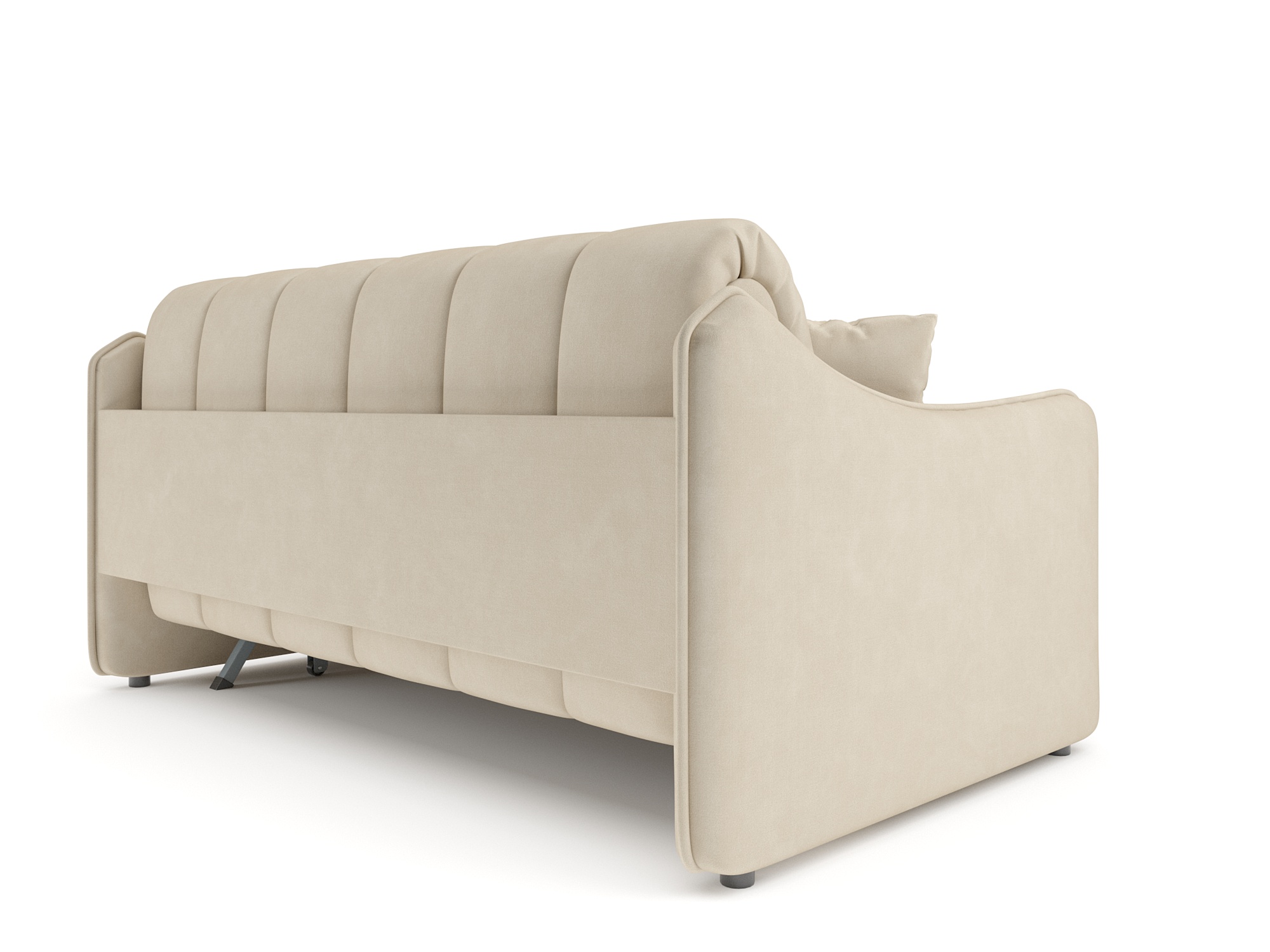 Диван Mebel-Ars аккордеон Давос ППУ 120x200 см / M2-108-4 (бархат бежевый Star Velvet 6 Light Beige) — фото 4