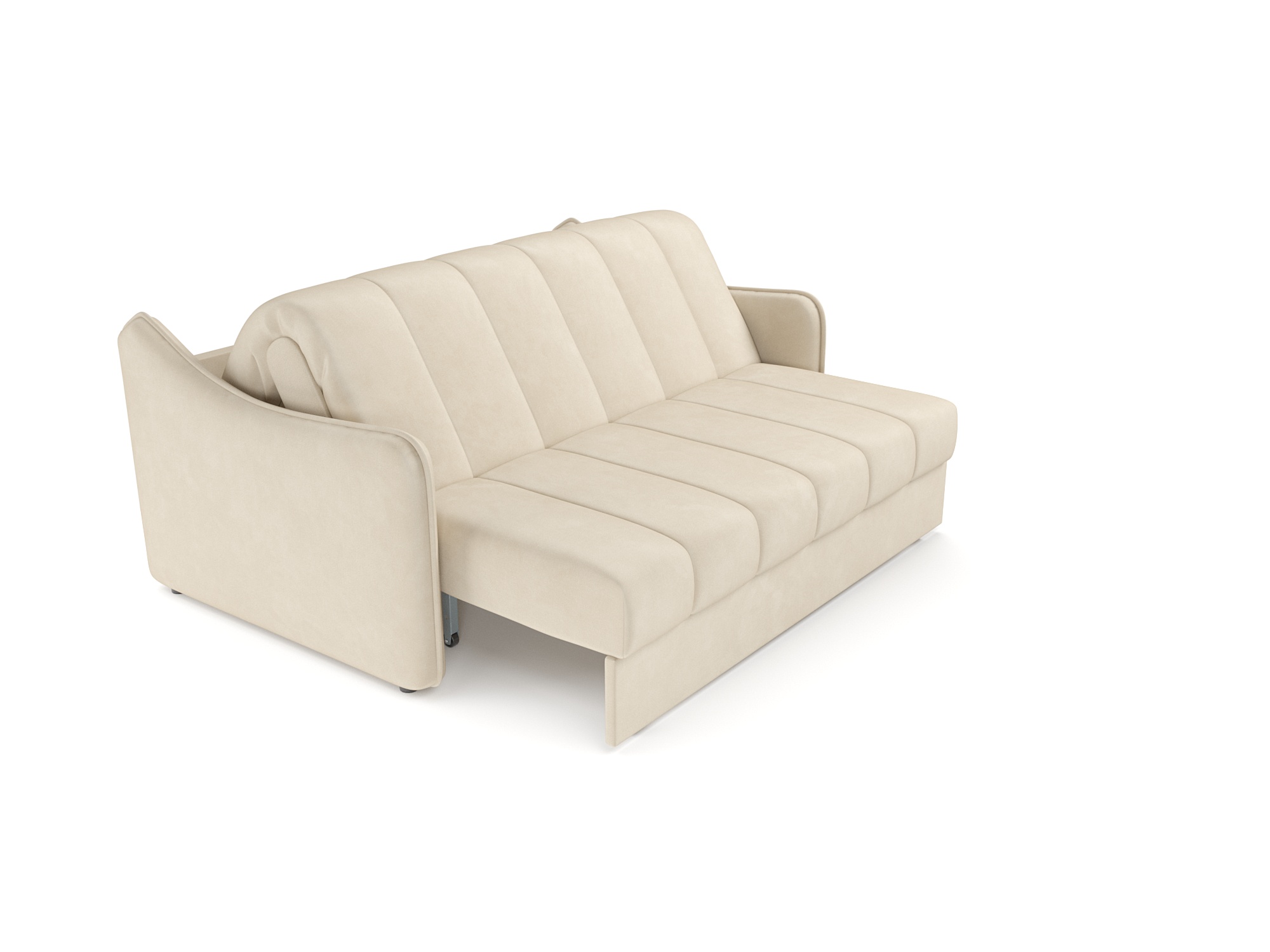 Диван Mebel-Ars аккордеон Давос ППУ 120x200 см / M2-108-4 (бархат бежевый Star Velvet 6 Light Beige) — фото 5