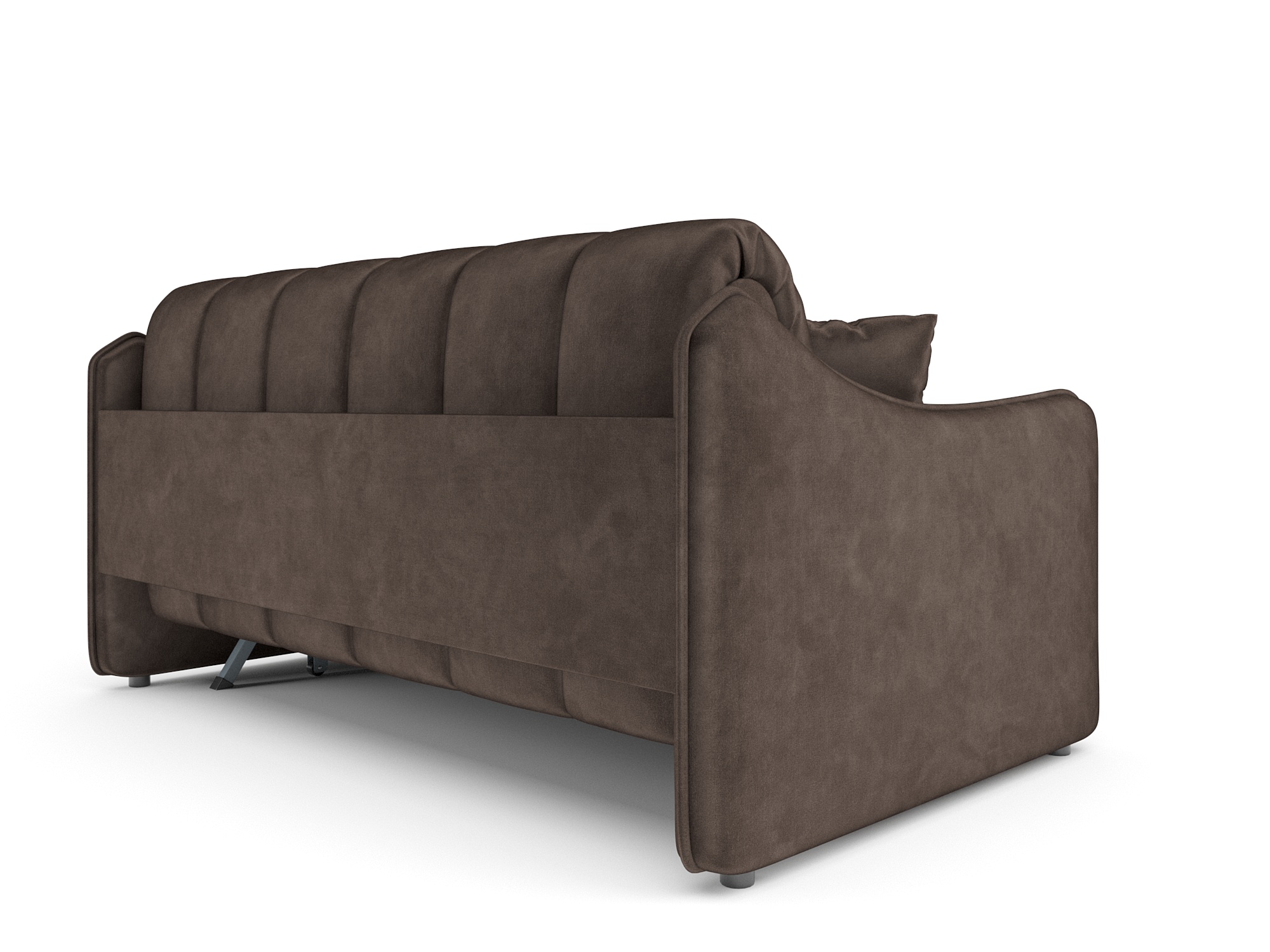Диван Mebel-Ars аккордеон Давос ППУ 120x200 см / M2-108-3 (бархат шоколадный Star Velvet 60 Coffee) — фото 4