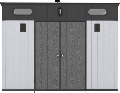 Сарай из пластика Springhouse Smart Villa Pent 1073 (черный/светло-серый) -