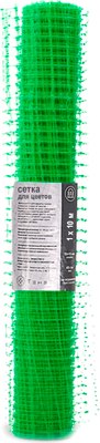 Сетка садовая GreenTerra Для цветов (1x10м, зеленый) - 