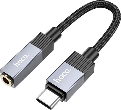Кабель/переходник Hoco UPA32C Type-C на Jack 3.5 (черный) - 