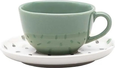 

Чашка с блюдцем, Flat Shape Samambaia 136232 AO04-1C01