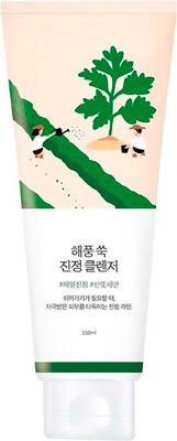 Пенка для умывания Round Lab Mugwort Calming Cleanser (150мл) - 