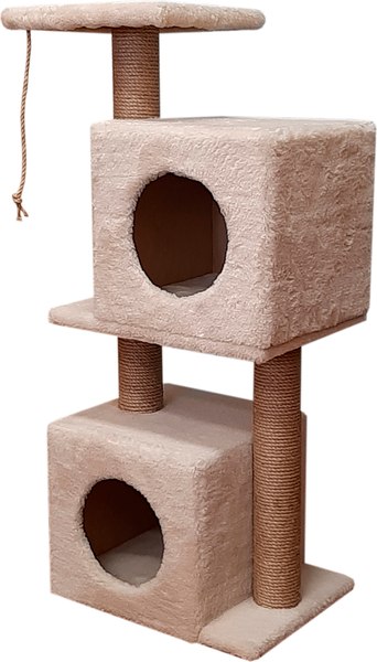 Комплекс для кошек Cat House Дуплекс 1.30 (джут бежевый)