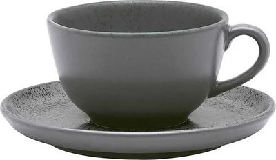 

Чашка с блюдцем, Flat Shape Gray 136444 AO04-1C06