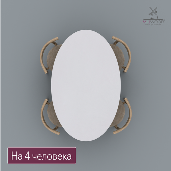 Купить Столешница для стола Millwood овальная 1600х1000х36 / 51783_b_1 в Бобруйске