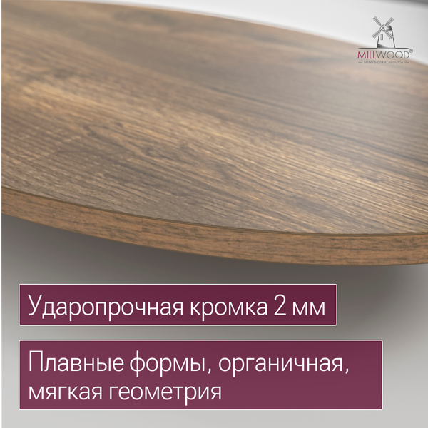 Купить Столешница для стола Millwood овальная 1600х1000х36 / 51783_t_5 в Бобруйске