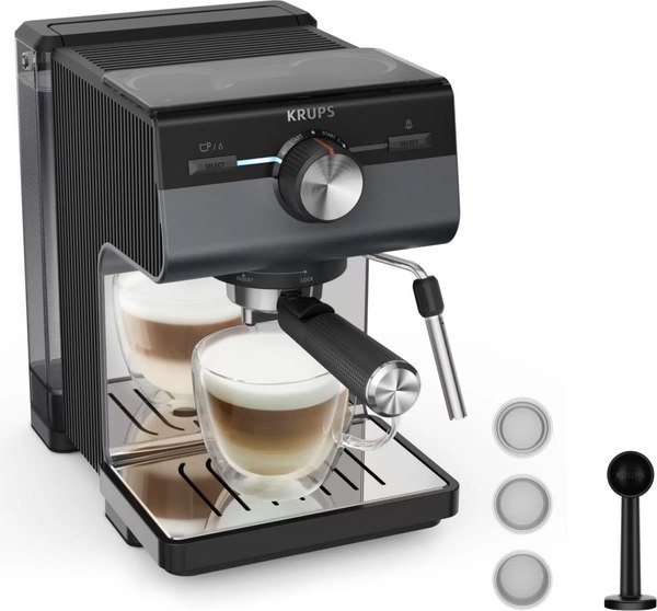 Купить Кофеварка эспрессо Krups XP384G10 в Жодино