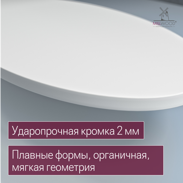 Купить Столешница для стола Millwood овальная 1800х1000х36 / 51778_b_1 в Бобруйске