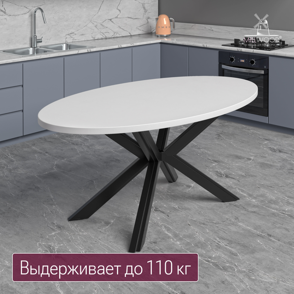 Купить Столешница для стола Millwood овальная 1800х1000х36 / 51778_b_1 в Бобруйске