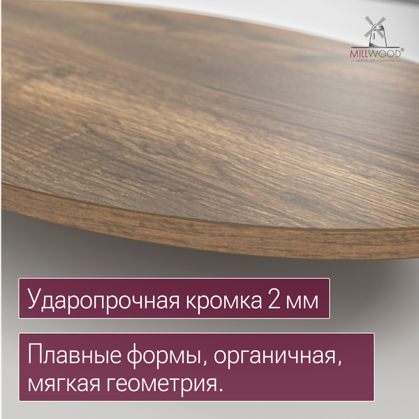 Купить Столешница для стола Millwood овальная 1800х1000х36 / 51778_t_5 в Молодечно