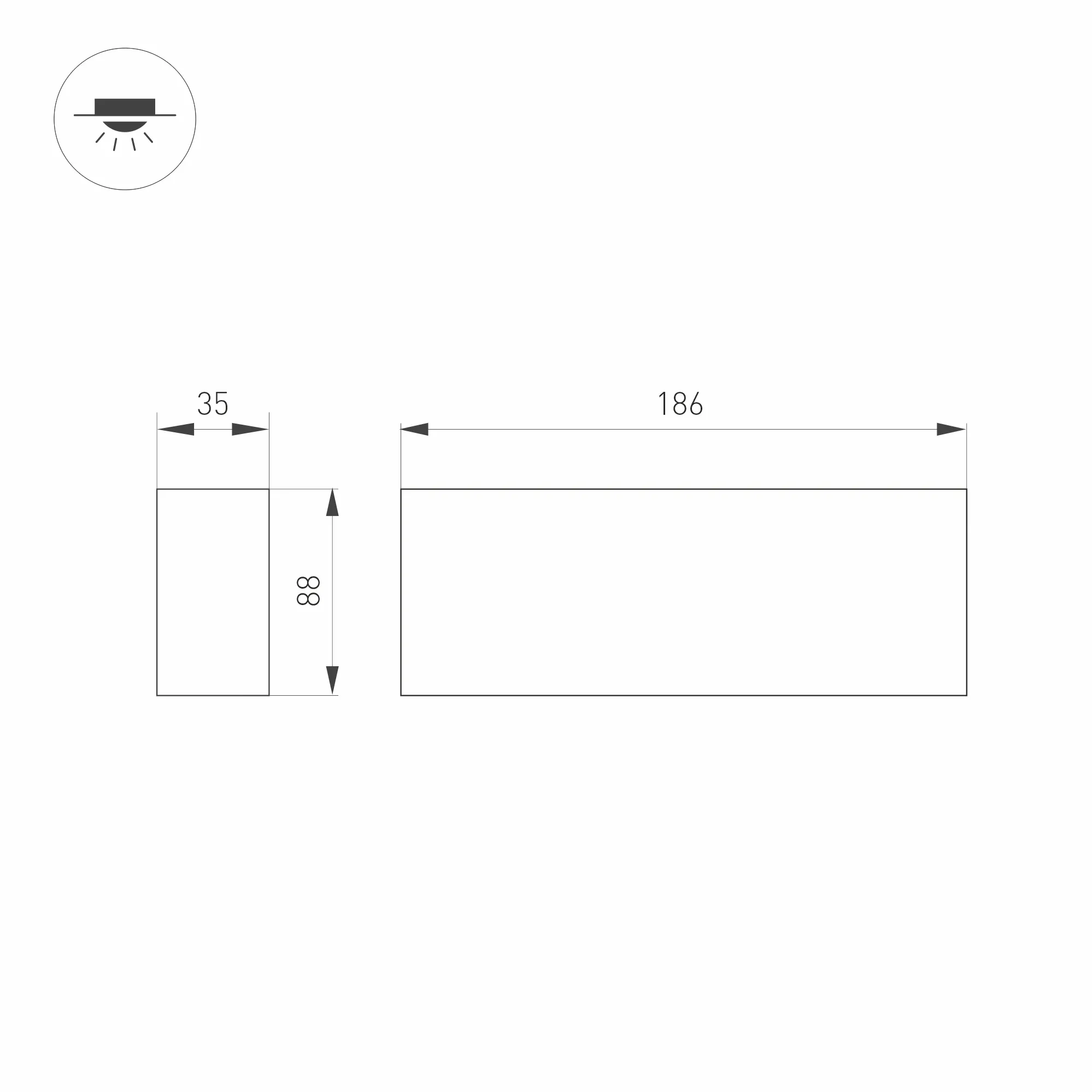 Точечный светильник Arlight SP-ORIENT-SURFACE-TC-S186x35-15W Day4000 BK 30deg / 031863 — фото 4