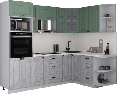 

Кухонный гарнитур, Мила Деко 1.68x2.4 PR