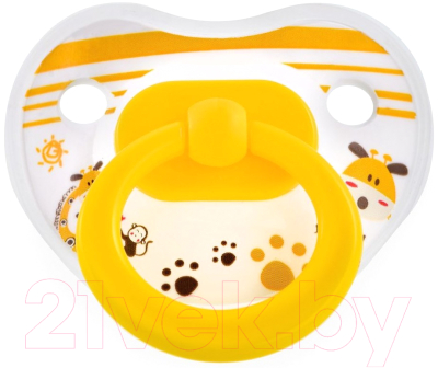 

Пустышка Happy Care, Желтый, Bonbons / 48352