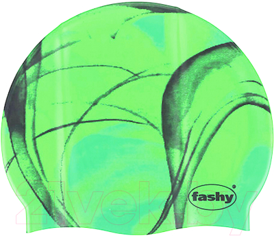 Шапочка для плавания Fashy Silicone Cap / 3031-00-60 (зеленый/черный)
