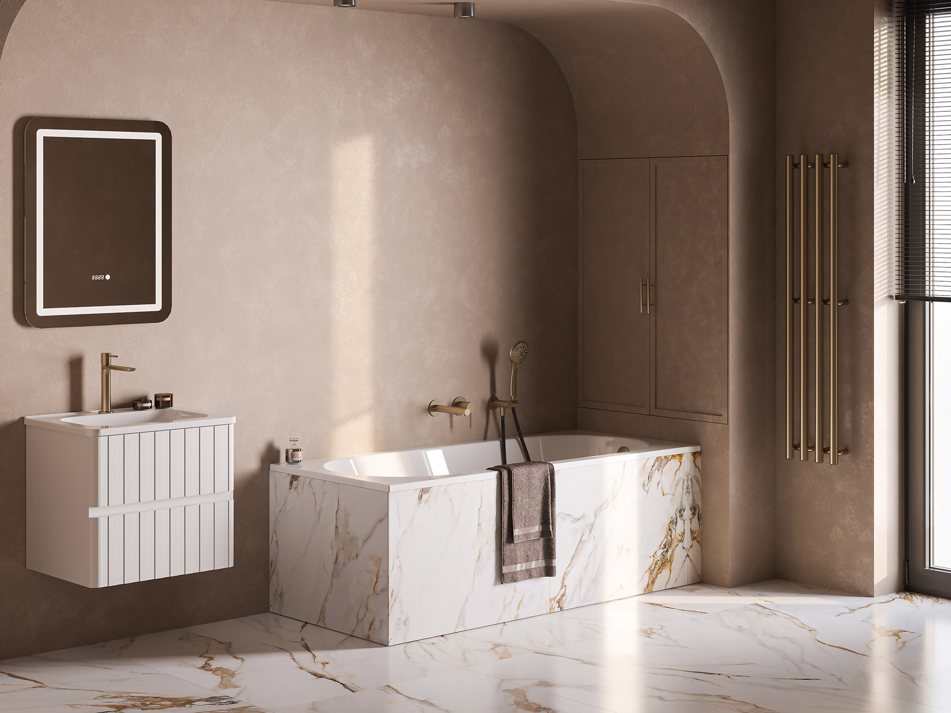 Ванна из искусственного мрамора Belux Борнео 160x70 (18, белый матовый/Solid Surface) — фото 2