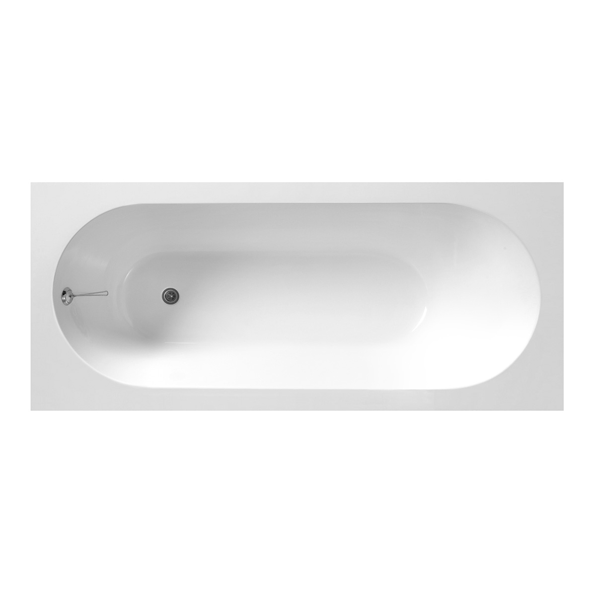 Ванна из искусственного мрамора Belux Борнео 170x75 (18, белый матовый/Solid Surface)