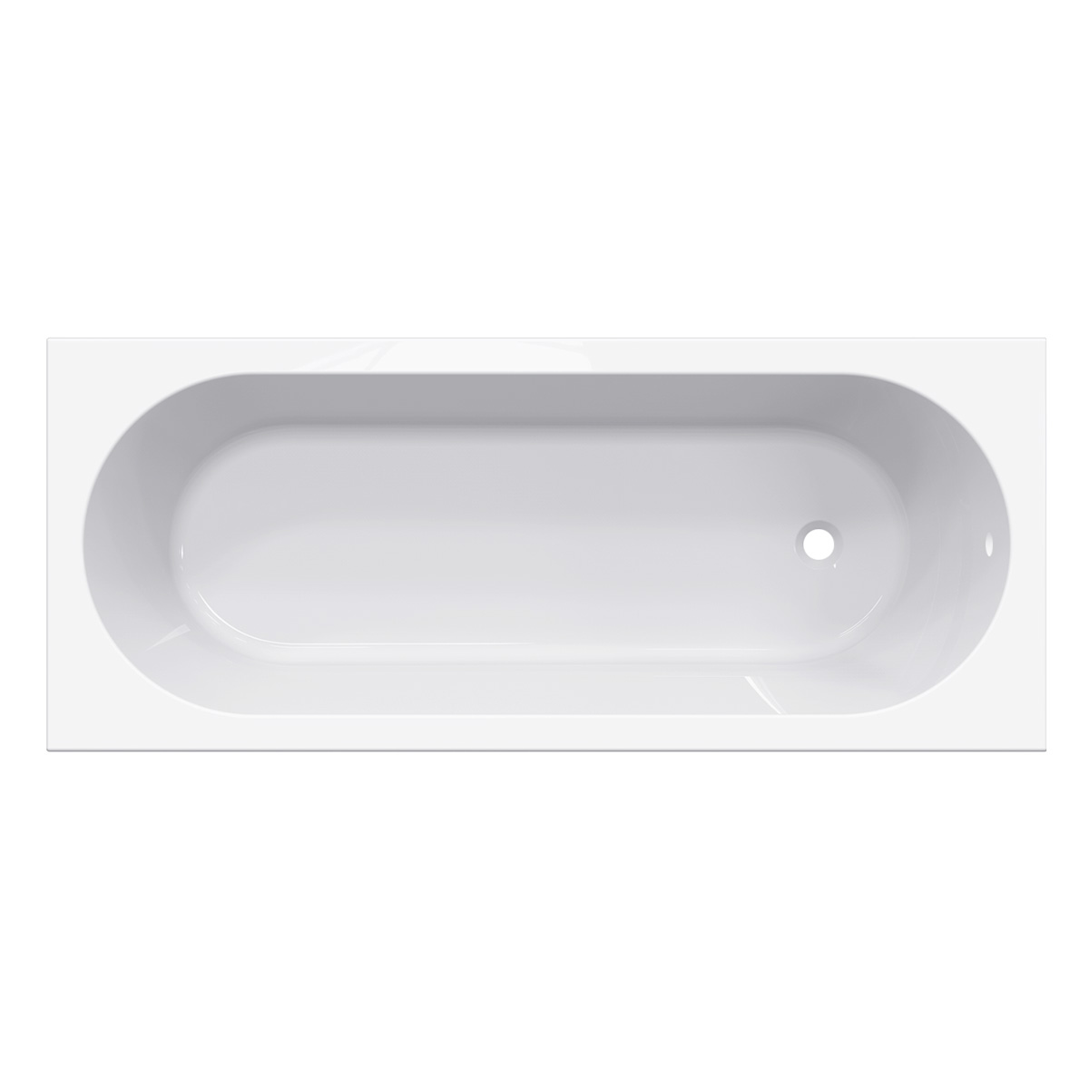 Ванна из искусственного мрамора Belux Борнео 180x80 (18, белый матовый/Solid Surface)