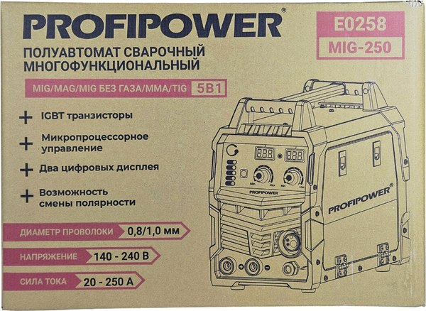 Полуавтомат сварочный Profipower MIG-250 / E0258