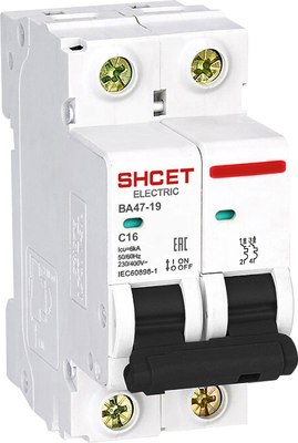 Выключатель автоматический SHCET ВА 47-19 2Р 63А С / S0000104 - 