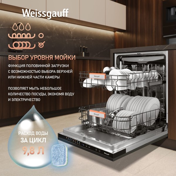Посудомоечная машина Weissgauff BDW 6038 Infolight