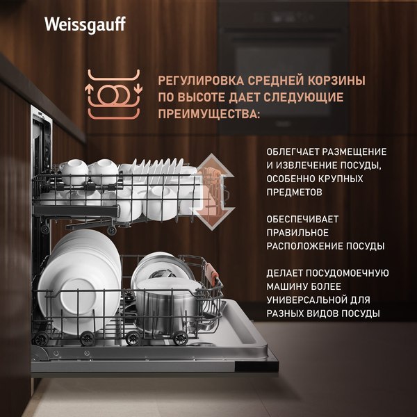 Посудомоечная машина Weissgauff BDW 6038 Infolight