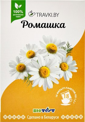 Чай травяной Biotest Травки Бай Ромашка (18пак) - 