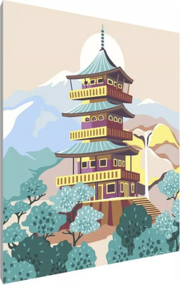 

Картина по номерам, Китайский храм / PL-00039