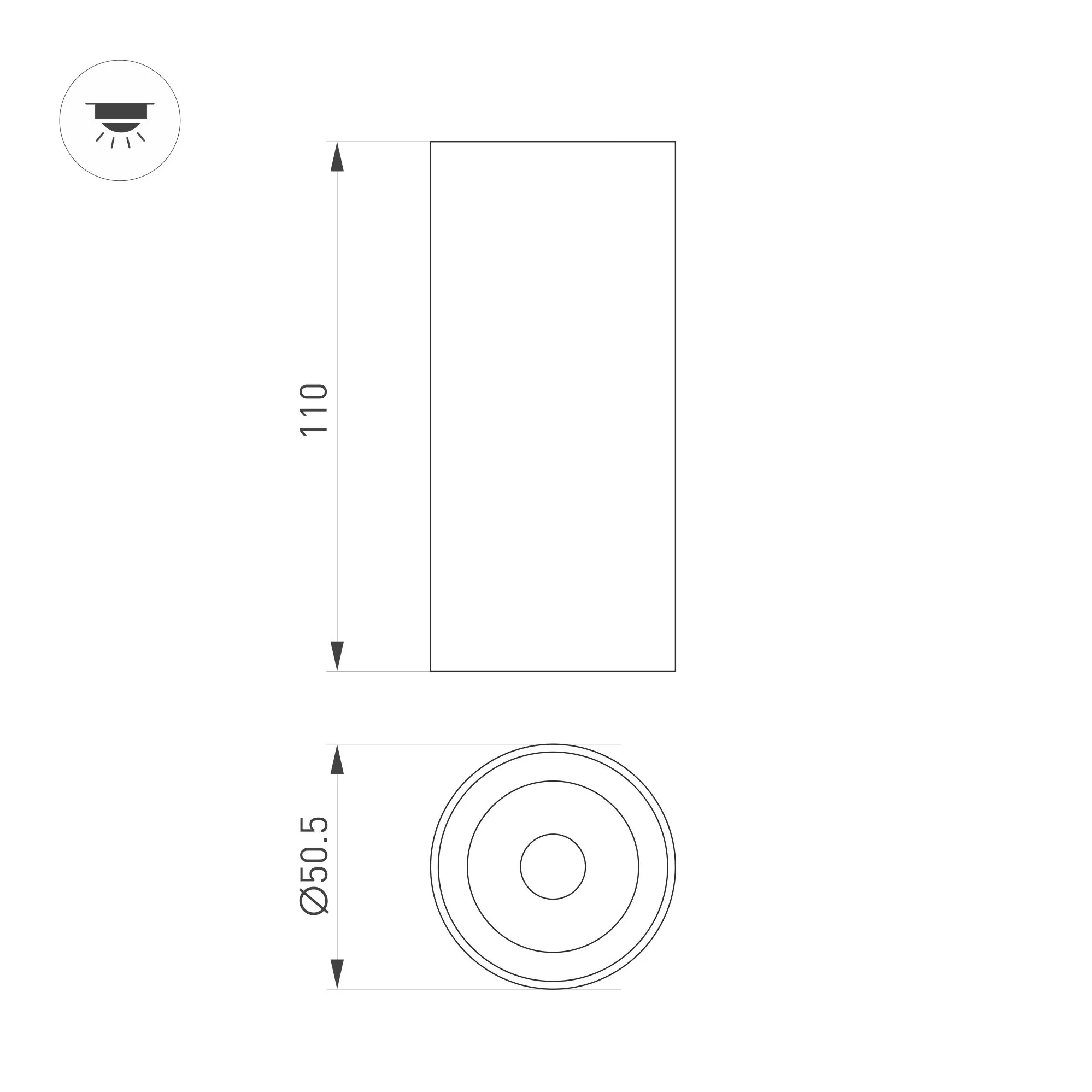Точечный светильник Arlight SP-GABI-SURFACE-R50-9W Warm3000 WH 60deg / 052335 — фото 4