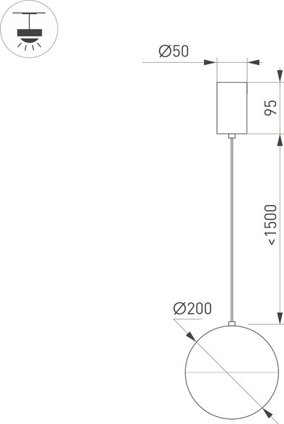 Потолочный светильник Arlight SP-EMISFERO-R200-16W Warm3000 WH 180deg / 035992
