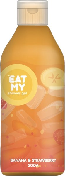 Гель для душа Eat My Бананово-клубничная содовая (200мл, флип-топ)