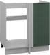 Шкаф под мойку Arvento Корнелия Анта-плюс НШУ-750 угловой без столешницы (зеленый софт) - 