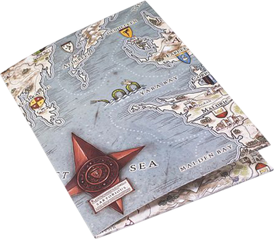Папка для настольной игры Pandora's Box Studio С 5 основами для рисования. Роза ветров / 07PB367 -