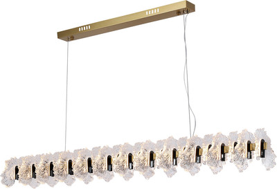 Люстра Kinklight Мару 07695-120L.36-29 (латунь/черный) -