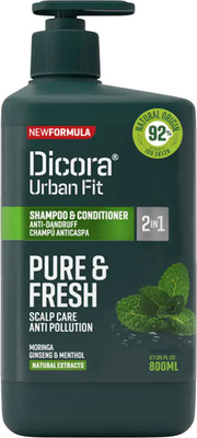 Шампунь для волос Dicora Urban Fit против перхоти (800мл) -