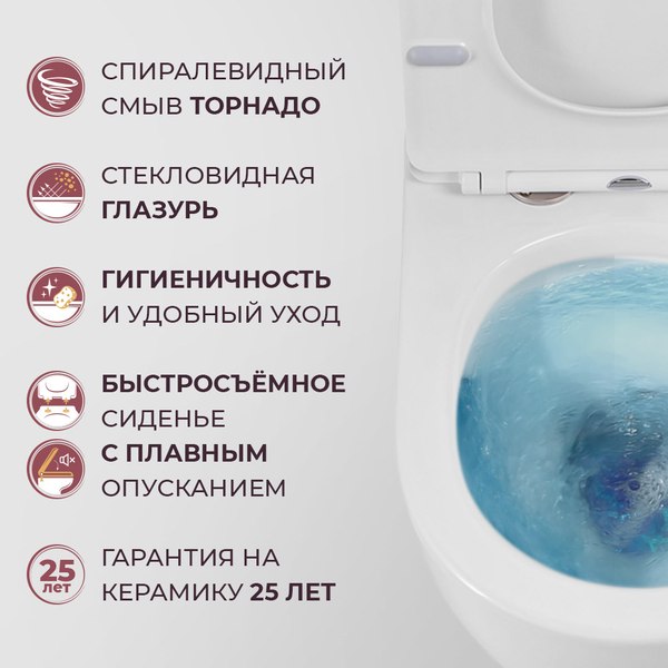 Купить Унитаз подвесной Cezares Stylus-Tor CZR-6601-TH-TOR/CZR-076-SC в Могилеве